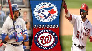 See which side the 'expert consensus' is betting along with live odds, game notes and stat comparisons. Toronto Blue Jays Vs Washington Nationals Mlb Highlights 7 27 2020 Youtube