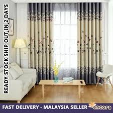Di sini kami akan sertakan gambar gambar contoh langsir dan tirai yang telah siap kami jahit. Buy Encora 1 Pcs Modern Curtain Floral Design Window Blackout Insulating Curtain Drapes Pinch Pleat Hook And Eyelet Type Seetracker Malaysia
