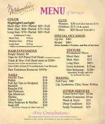 42 Salon Menu Ideas Salon Menu Salon Price List Salon Design Should you arrive more than 10 minutes late (or even 1 minute late for lash removal appointments), we may unfortunately have to shorten your appointment, or reschedule in order to achieve results you want. 42 salon menu ideas salon menu salon