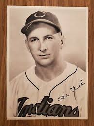 1948 Cleveland Indians 6.5x9 Team Issue RC Allie Clark Cleveland Indians ⚾ 