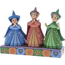 La belle au bois dormant), or little briar rose (german: Enesco Disney Sleeping Beauty Royal Guests Three Fairies Figurine By Jim Shore Target