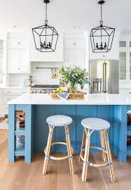 white kitchen and bar stool update
