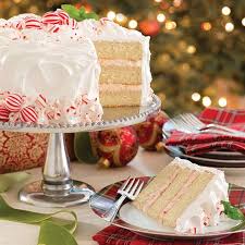 'tis the season for indulging your sweet tooth with these merry christmas treats. Candy Cane Cake Paula Deen Magazine Recipe Peppermint Cake Christmas Food Treats Christmas Baking