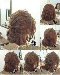 50 Quick And Easy Step By Step Hair Tutorials For Long Medium Short Hair 13 Out Of Darkness Com Short Hair Updo Medium Length Hair Styles Easy Hairstyles