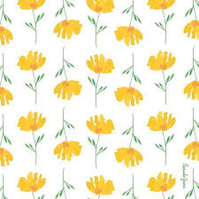 Graphic Design Pattern Design Ideas Yellow Watercolor Floral Pattern By Amanda Gomes In 2020 Watercolor Floral Pattern Floral Watercolor Pattern Design Inspiration
