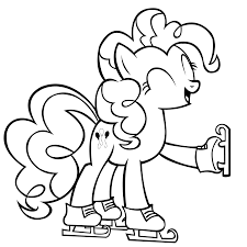 Everybody know and love mickey mouse and his couple minnie mouse. Pinkie Pie Ice Skating Pokemon Coloring Pages My Little Pony Coloring Pony Drawing