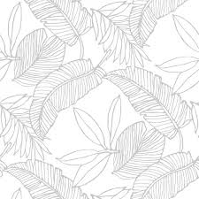 This lighter shade looks prominent on the deeper grey shade in the tiles. Floral Wallpaper Palm Leave 152517 Nature White Grey Office Living Room