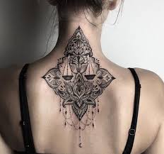 Ornate Libra Tattoo Libra Tattoo Tattoos Neck Tattoo