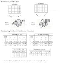 Bay Window Size Chart Classic Windows Inc