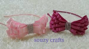 مشروع مربح طريقة عمل توكة أو طوق للشعر من شرائط الستان How To Make Hair Bands Youtube Fashion Band