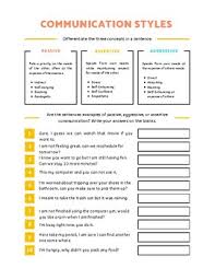 Documents similar to communication style worksheet a3. Communication Styles Worksheet By Colorful Counselor Tpt