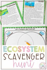 Ecosystems Scavenger Hunt Printable Digital Google In 2020 Teacher Lesson Plans Upper Elementary Resources Teaching Elementary