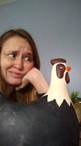 Judgemental chicken finds a new home