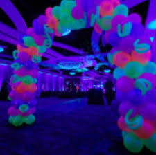Glow In The Dark Balloon Arch Glows Under Black Light Glow Party Neon Party Glow In Dark Party