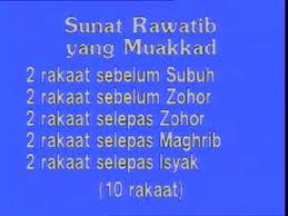 Bagi orang yang mengerjakan solat dalam keadaan malas dan riak, solatnya. Solat Rawatib Kelebihannya Youtube