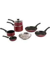 Tefal Bistro Non Stick 7 Piece Set Red Pan Sets Dining And Kitchen Tefal