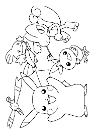 Coloriage Pokemons Pikachu Arko Et Leurs Amis