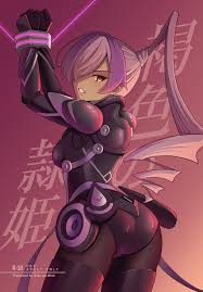 neko no mimi (nekomimi mattari), sky striker ace - azalea, yu-gi-oh!,  highres, 1girl, angry, arms up, bound, bound wrists, clenched teeth,  dark-skinned female, dark skin, defeat, duel monster, grey hair, long hair,