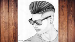 How To Draw A Boy With Glasses Drawing Boy Hairstyles Pencil Sketch Boy Hairstyles Pencil Sketch Hair Styles