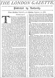 This is a wagoll newspaper article written using the beginning of the story of kensukes kingdom by michael murpurgo but could be used as an example for any newspaper writing unit. The London Gazette Wikipedia