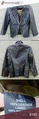 Cino Rare Military Inspired Leather Jacket Military Inspired Leather Jacket Jackets