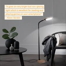 Brightech Litespan Led Bright Reading And Craft Floor Lamp Modern Standing Pole Light And Gooseneck Dimma Floor Lamps Living Room Cool Floor Lamps Floor Lamp
