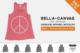 Bella Canvas 8800 Flowy Tank Clothing Mockup Bella Canvas Photoshop Design