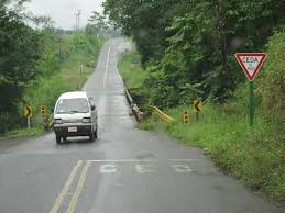 A narrow escape happened to me about six years ago when in charge of a ship carrying a fu. Two Lane Road To One Lane Bridge Mapio Net