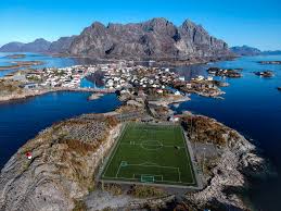 Norway lofoten henningsvaer soccer field. Henningsvaer Lofoten 2048 X 1536 Norway