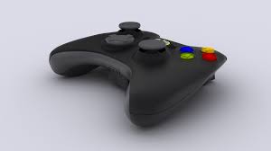 Back Black 3d Modeled Xbox Controller Xbox Controller Electronic Products Gaming Products