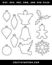 Huge selection of themes for every life event! Christmas Ornament Outline Patterns Dfx Eps Pdf Png And Svg Cut Files