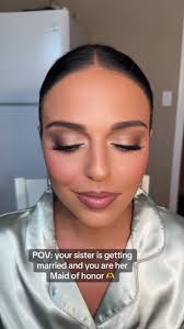 Glamorous Maid of Honor Makeup for Wedding