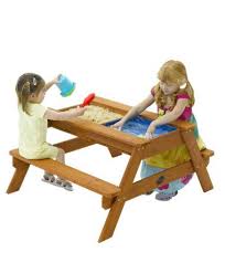 Plum Sand And Water Picnic Table Picknicktisch Gartenspielzeug Kasten