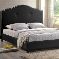 A perfect addition to many room designs. Marsha Transitional Upholstered Panel Bed Modern Bed Upholstered Headboard King