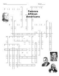 American hard crossword for fri, 16/jul/2021 African American Black History Month Crossword Puzzle U S History