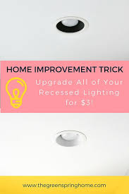 How to install 5/6 inch retrofit led recessed light baffle trim 1050 lm and 965 lm | sunco lighting. Spray Paint The Trim On Your Recessed Lighting For A Cheap Upgrade The Greenspring Home