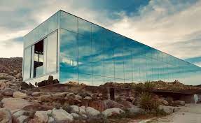 Like a lamb to the slaughter; Invisible House Mirrored Nestled In 90 Acres Of Rocks Like Another Planet Sci Fi Beyond Joshua Tree Ca Event Peerspace