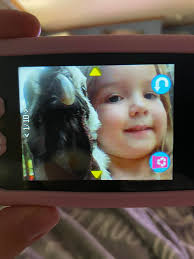 My little guy holding a zombie chicken hen