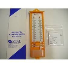 Zeal England Wet And Dry Bulb Hygrometer Masons Type