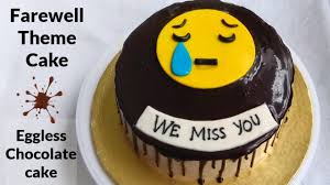 You can incorporate themed decorations, invitations, and food into the party. Farewell Theme Cake Emoji Cake Eggless Chocolate Cake Moumita S Happy Cooking Lab Youtube