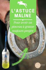 Enfin Une Astuce Pour Garder Le Pinceau De La Graisse A Pieds Toujours Propre Pinceau Graisse Sabot Cheval