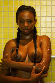 The beautiful dark skin of busty ebony model Neda Marie | Big Boobs Alert