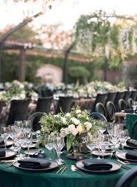 Black And Green Wedding An Elegant Emerald Green And Black Wedding At The Vintage Estate Green Wedding Decorations Dark Green Wedding Green Themed Wedding