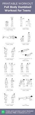 Custom Pdf Workout Builder With Exercise Illustrations Full Body Dumbbell Workout Dumbbell Workout Workouts For Teens