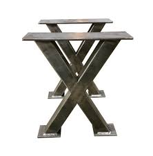 Banc Pieds 2 X 2 En Metal Tubes Custom Made Boite Jambes Table En Acier Bois De Grange Bloc De Boucher Industriel Table En Acier Pieds De Table Et Mobilier De Salon