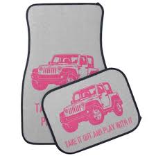 Pink Jeep Play With It Custom Car Floor Mats Custom Car Floor Mats Custom Cars Car Floor Mats