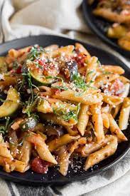 Ratatouille Pasta Recipe Meatless Vegetable Pasta With Herbs Recipe Ratatouille Pasta Recipe Meatless Monday Recipes Healthy Snacks Recipes