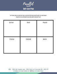 One of the ways you can start showing yourself. Self Care Worksheets Parallel Wellness