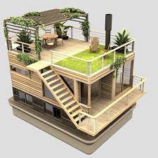 13 7k Likes 84 Comments Art Architecture Architects Vision On Instagram Casa Flutuante Ecologica Maison Flottante Maison Sims Maison Container