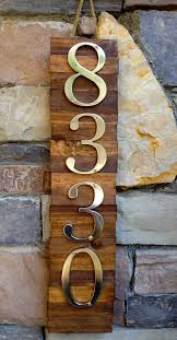 Decorative House Number Plaque 4 S Wooden Plaque House Numbers Diy Modern House Numbers Sign Diy House Number Plaques